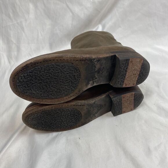 P Monjo 885 Bootie Brown Leather Ankle Boot EU 36.5 US 6 Handmade Spain - Picture 8 of 11